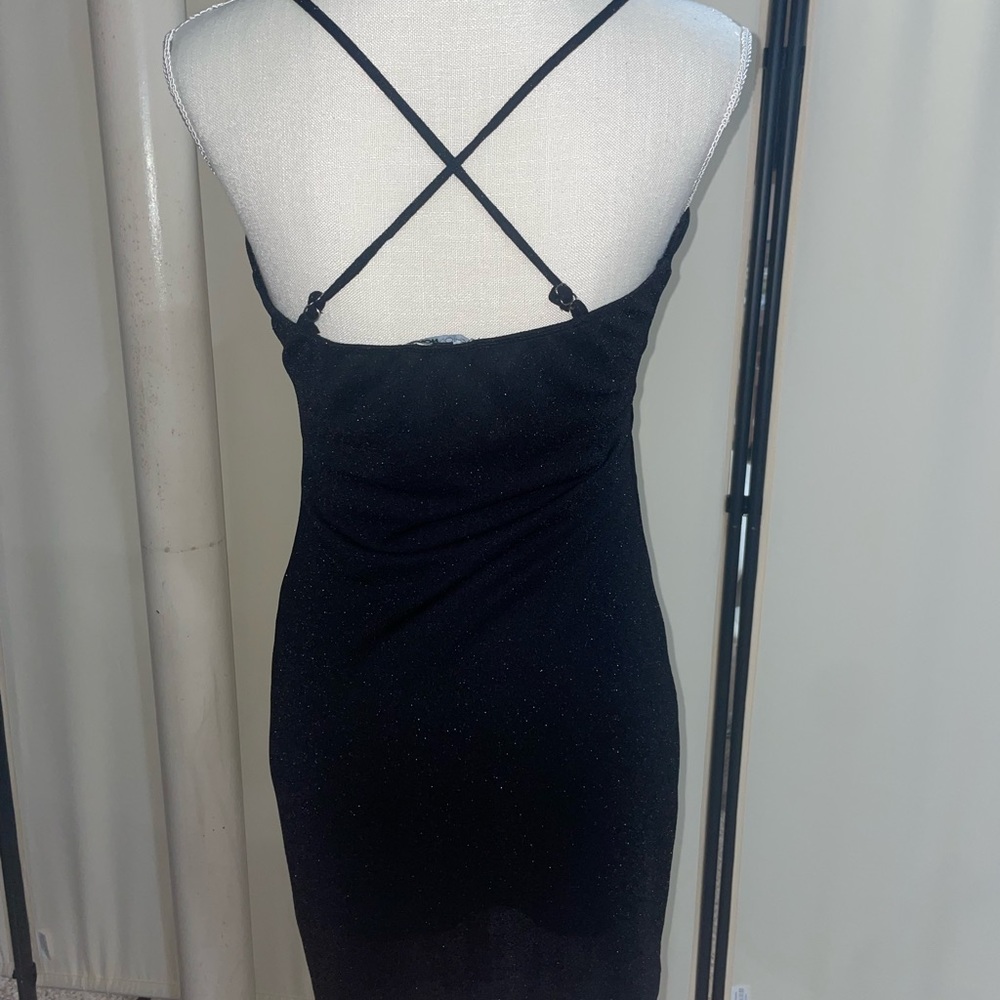 Bodycon sparkly dress cross back